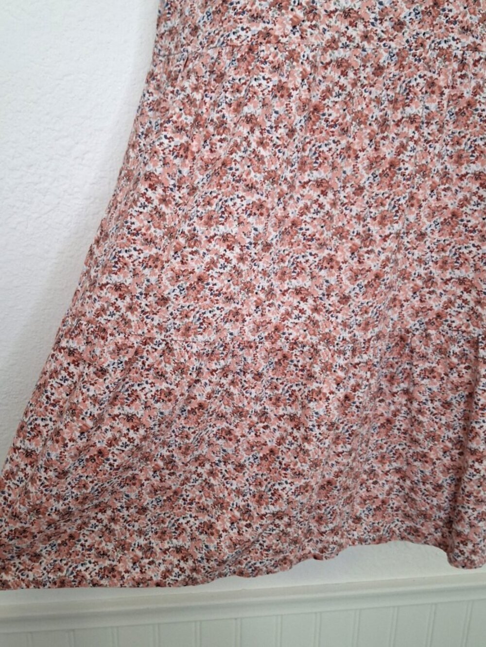 Abercrombie & Fitch Linen Blend Floral Dress Sz XS Sundress Cottagecore Coquette - Picture 6 of 13